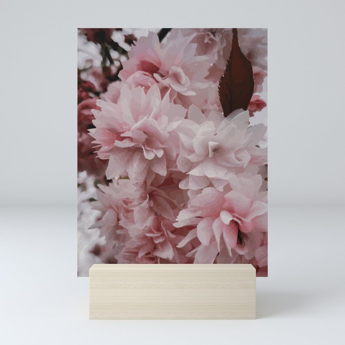 Bouquet - Pink Flower Art Print  Mini Art Print