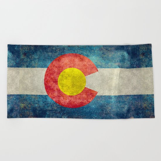 Coloradan State Flag Beach Towel