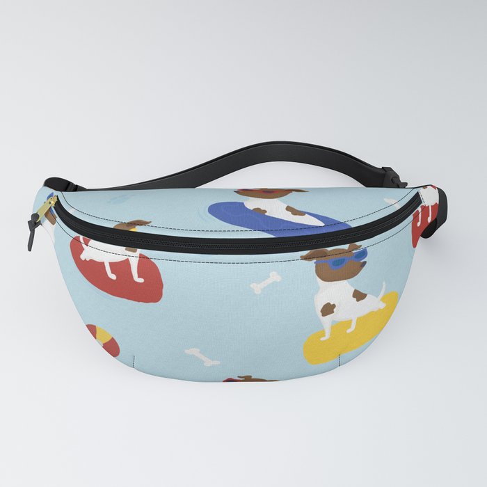 Dog Days of Summer - Puppies at the Pool - Dogs on Vacation Fanny Pack