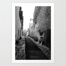 Old Alley in French Town Art Print
