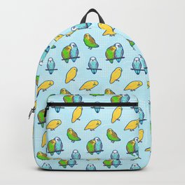 Budgie Buddies Backpack | Parakeet, Cute, Pet, Budgies, Parrots, Birds, Budgerigar, Budgerigars, Pets, Bird 
