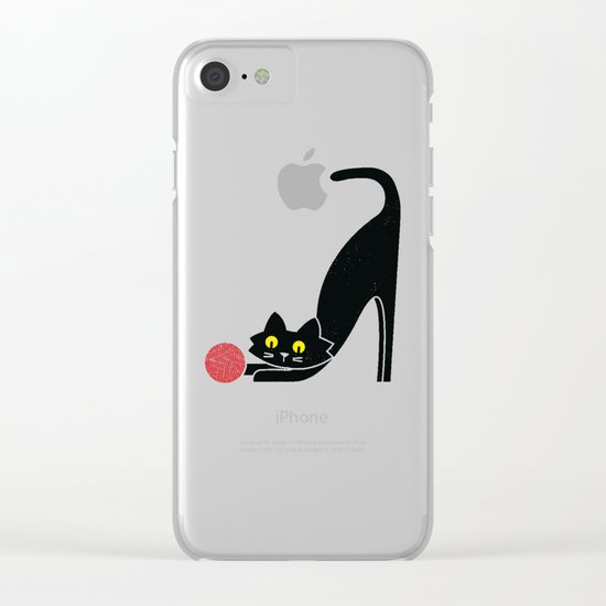 Fitz - the curious cat Clear iPhone Case