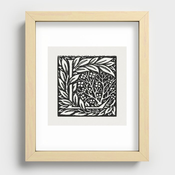 Love is Enough - Initial letter 'L' Recessed Framed Print