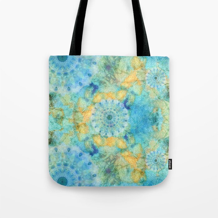 Time Well Spent - Blue And Orange Abstract Art Tote Bag