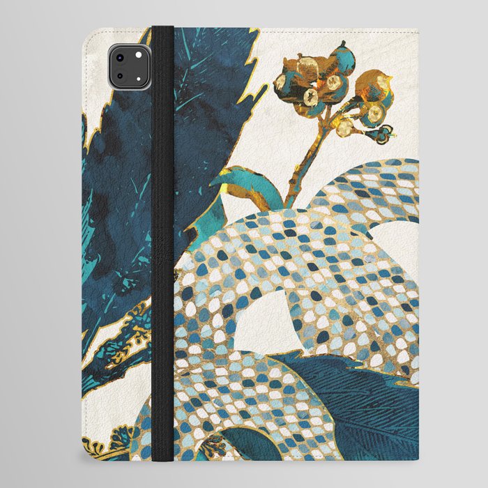Summer Indigo Garden iPad Folio Case