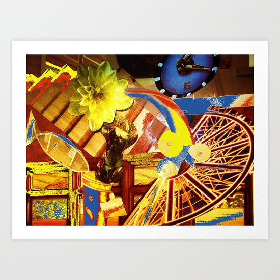 Collage Love-Under Pressure Art Print