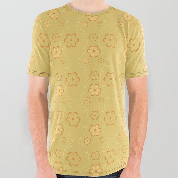 children's pattern-pantone color-solid color-yellow All Over Graphic Tee