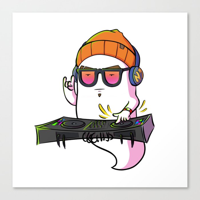 Nighttime Dan (the DJ from Ghost Files) Canvas Print