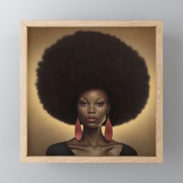 Afro Queen Framed Mini Art Print