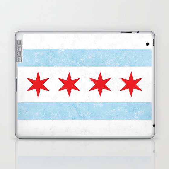 City of Chicago Flag Laptop & iPad Skin