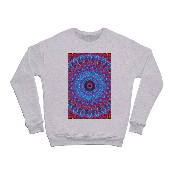 Fire and Ice mandala Crewneck Sweatshirt