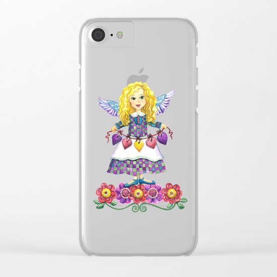 Angel Love Clear iPhone Case