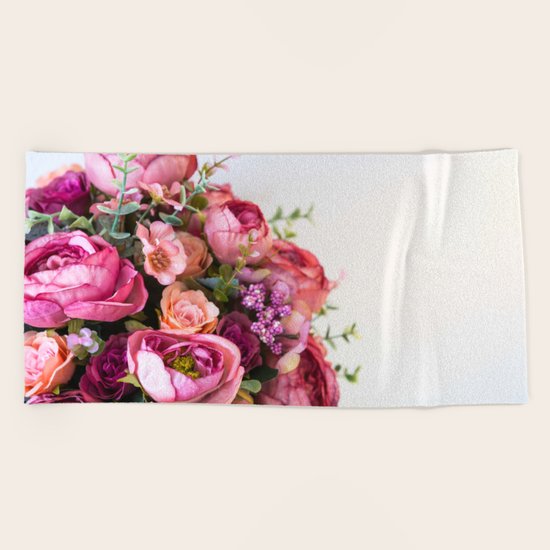 Roses Beach Towel