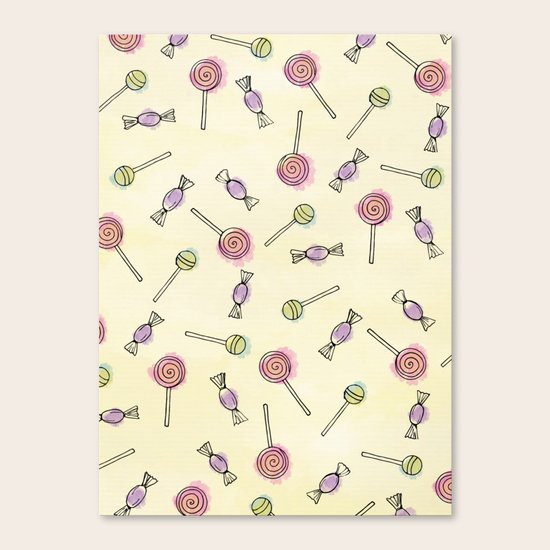 Candy rain Canvas Print