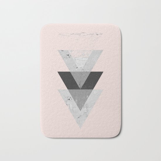 Inverted triangle geometric pattern Bath Mat