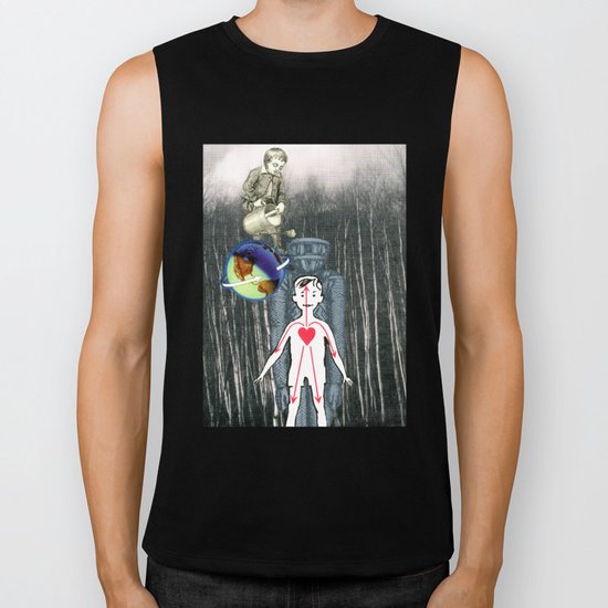 Jump On The World Of Creativity Biker Tank