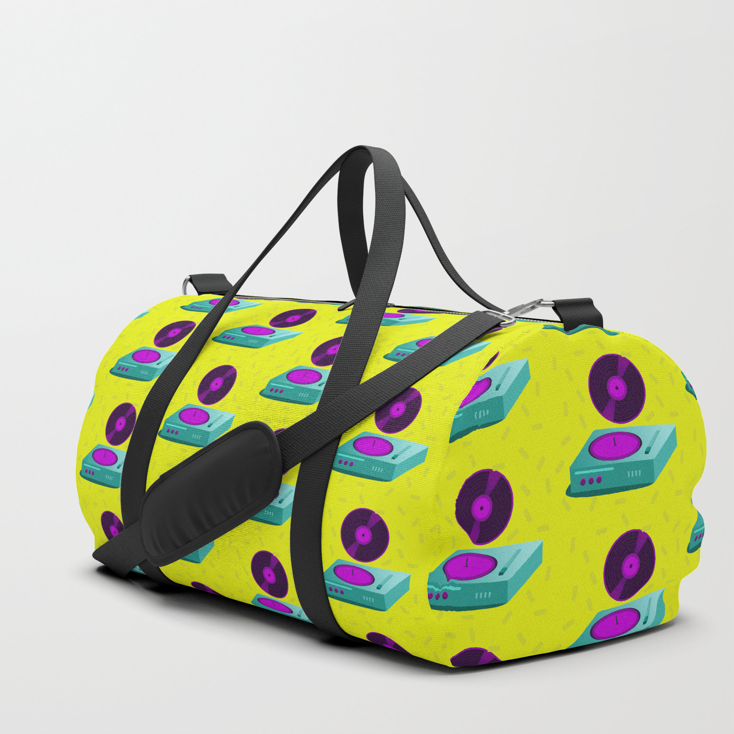 vinyl duffle bag