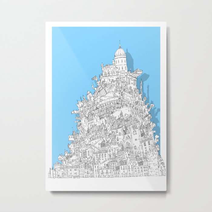 Babel-City Metal Print