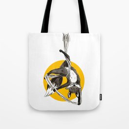 Aerial Fox - Yellow Sun Tote Bag