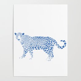 jaguar Blue  Poster