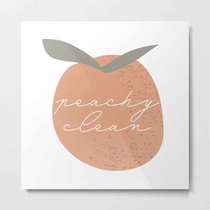 Peachy Clean Metal Print
