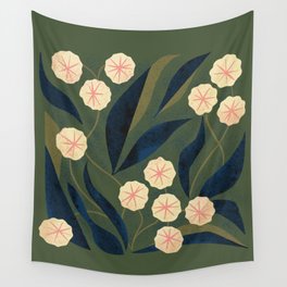 Green Floral Wall Tapestry