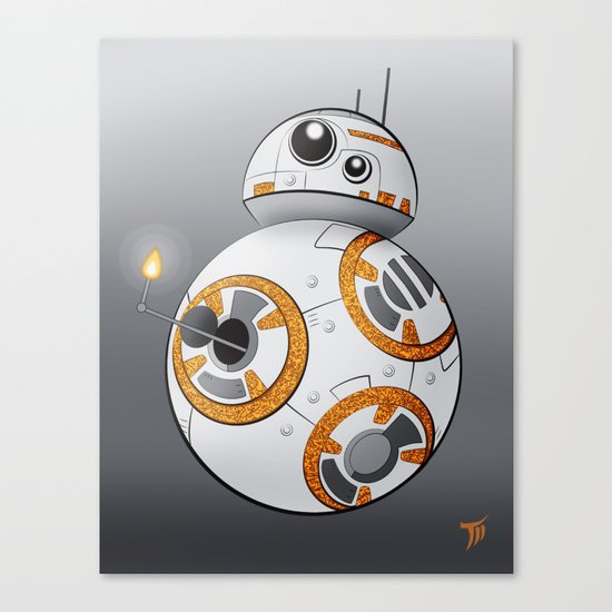 War in the Stars -- BB-8 Canvas Print