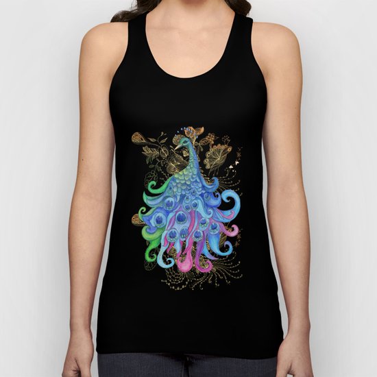 Peaceful Peacock Unisex Tank Top