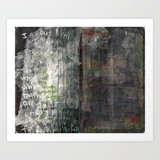 Pressed between pages 4 Art Print
