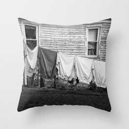 Amish Laundry Throw Pillow