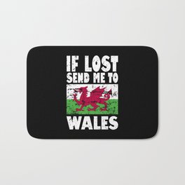 Wales Flag Saying Bath Mat