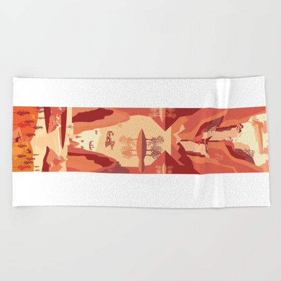 Up The River Beach Towel