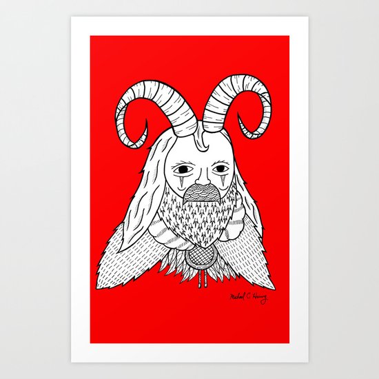 Chinese New Year of the Goatman Art Print