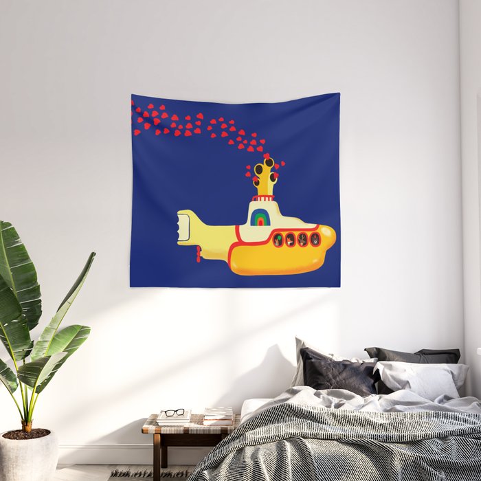 Yellow submarine tapestry top