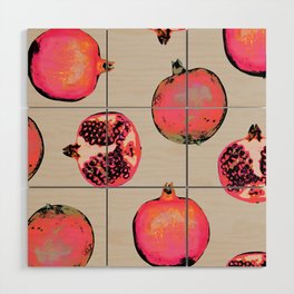 Pomegranate Pattern Wood Wall Art