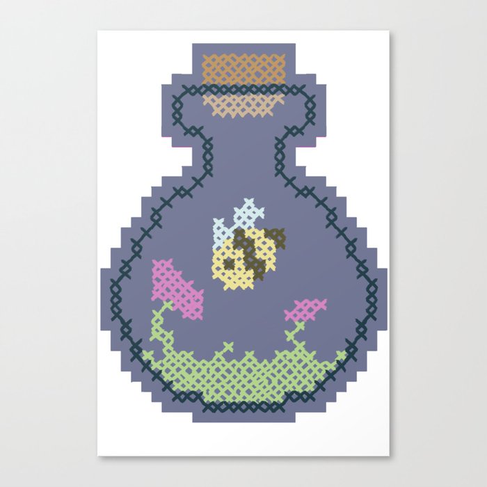 Bee in a Bottle Canvas Print