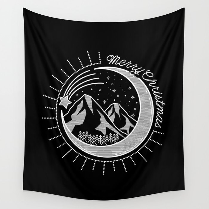 Mountains Holiday Wall Tapestry