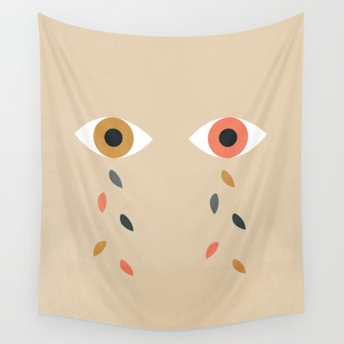 Cried Eyes Wall Tapestry