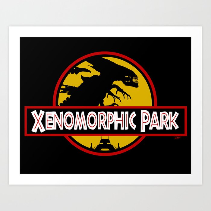 Xenomorphic Park  Art Print