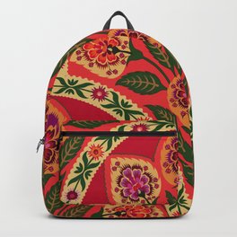 Decorative ornamental oriental style seamless floral pattern. Colorful Indian Mughal illustration. Vintage wallpaper. Mughal pattern. Colorful vintage motif background Backpack