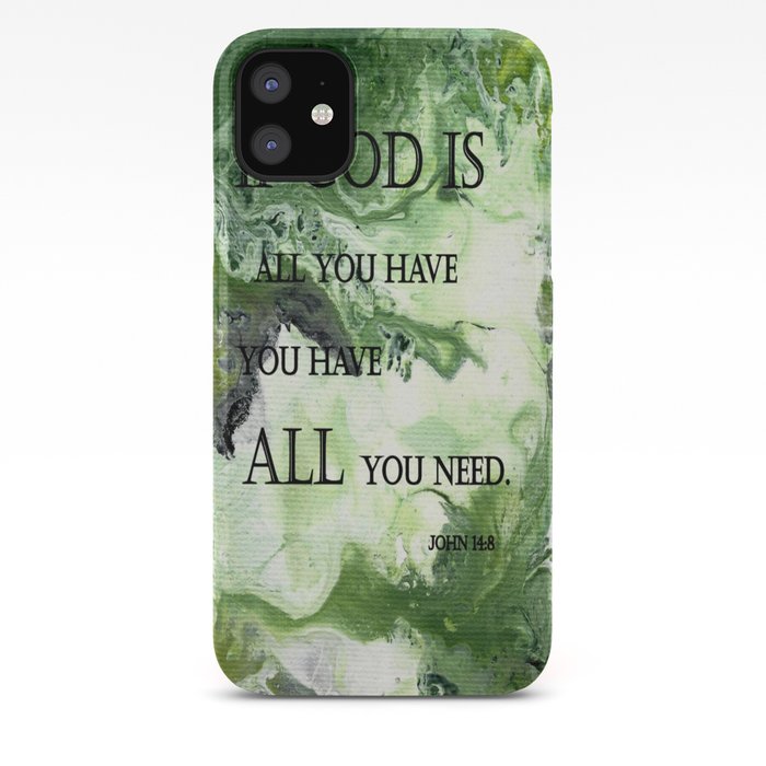 Abstract Acrylic Painting John 14 8 Blble Scripture Iphone Case