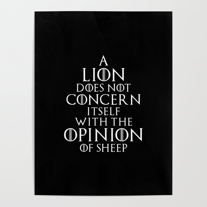 A Lion Does Not Concern Himself With Sheep Printed T Shirt Got Inspired Men S T Shirts Men S Shirts Tops