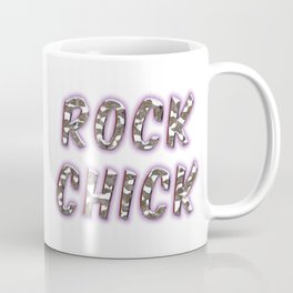 Rock Chick Chrome With Purple Glow Coffee Mug | Chick, Texture, Female, Cool, Hammered, Metallic, Heavymetal, Rockstar, Rock, Glow 