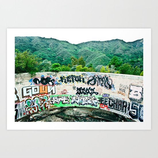 Pit In The Canyon Art Print