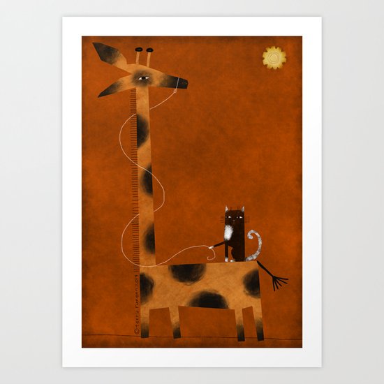 GIRAFFE Art Print