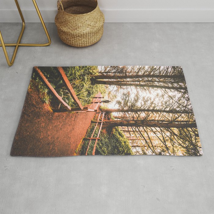 Man in the Forest | PNW Travel Photo Rug