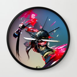 Feudal Supreme Samurai 001 Wall Clock