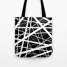 Entrapment - Black and white Abstract Tote Bag