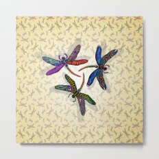 DRAGONFLY CIRCLE 2 Metal Print