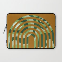 Abstract Mid-Century Arches with Swirl Blobs Laptop Sleeve